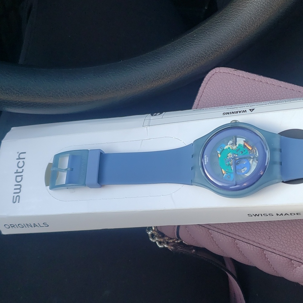 Swatch™ limited edition blue watch. NWT